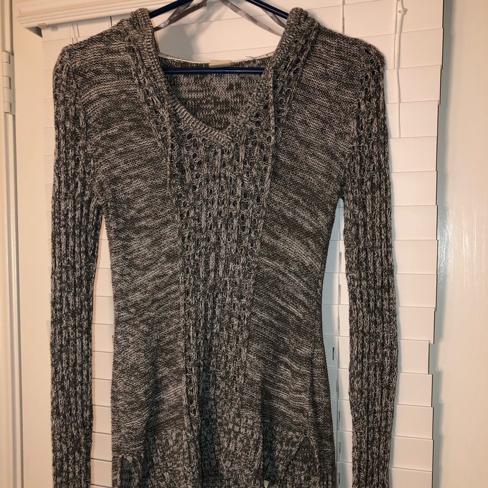 Roxy Gray Knit Sweater